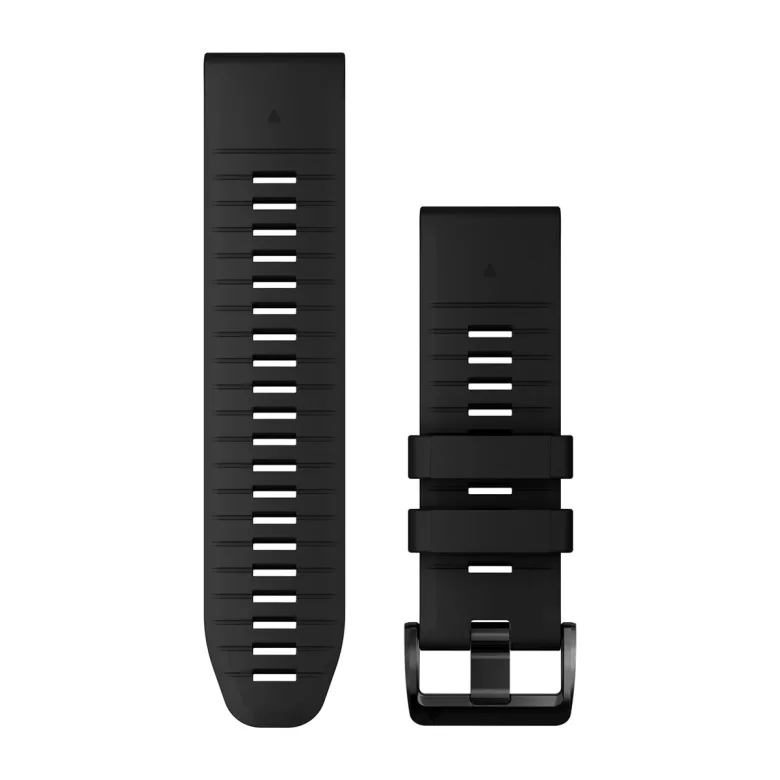 Garmin QuickFit 22mm Black Silicone Band - Compatible Watch Strap Replacement
