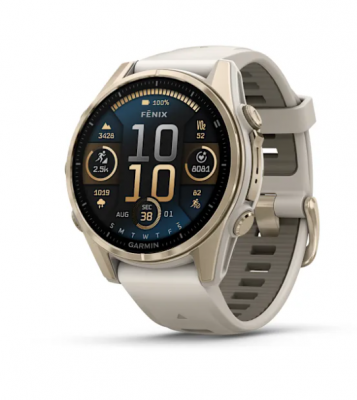 fenix 8 – 43 mm , AMOLED , Sapphire, Soft Gold